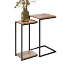 Kit Mesa Lateral e Apoio Decorativa Aurora Demolição Preto Kit Mesa Lateral e Apoio Decorativa Aurora Demolição Preto