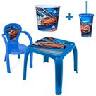Kit Mesa Mesinha 1 Cadeira Infantil Balde Pipoca e Copo 550ml Lanchar