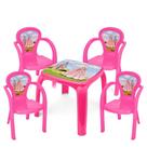Kit Mesa Mesinha e 4 Cadeira Infantil Educativa Resistente Brincar Estudar Kit Mesa Mesinha e 4 Cadeira Infantil Educativa Resistente Brincar Estudar