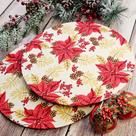 Kit Mesa Natal 4 Base E Capa Sousplat Poá Xadrez Floral Lisa Kit Mesa Natal 4 Base E Capa Sousplat Poá Xadrez Floral Lisa