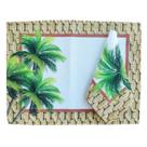 Kit Mesa Posta 12 Peças Jogo Americano Guardanapos Tropical Tecido