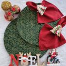 Kit Mesa Posta Jogo 10 Capa Sousplat 10 Guardanapos 10 Anéis Kit Mesa Posta Jogo 10 Capa Sousplat 10 Guardanapos 10 Anéis