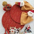 Kit Mesa Posta Jogo 10 Capa Sousplat 10 Guardanapos 10 Anéis Kit Mesa Posta Jogo 10 Capa Sousplat 10 Guardanapos 10 Anéis