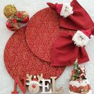 Kit Mesa Posta Jogo 10 Capa Sousplat 10 Guardanapos 10 Anéis Kit Mesa Posta Jogo 10 Capa Sousplat 10 Guardanapos 10 Anéis