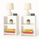 Kit Mesinha Cabeceira Retrô Prateleiras Criado Lateral Livros Sala Mesa Quarto Decoração Organizador