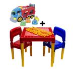 Kit Mesinha Didática Infantil Tritec + Carrinho Baby Cargo Kit Mesinha Didática Infantil Tritec + Carrinho Baby Cargo