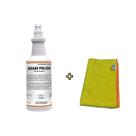 Kit Metais Brilhando Polidor de Metais+Pano Microfibra 40x60