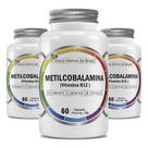 Kit Metilcobalamina (Vitamina B12) 3x 60 Capsulas Cada - Flora Nativa