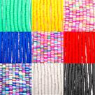 Kit Miçanga Passante 9 Fios Disco Fimo 6 e 8mm Cores 2700pçs 160g