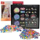 Kit Miçangas 106 Peças 3 em 1 Pulseiras e Colares - Castela