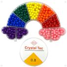 Kit Miçangas Arco-Íris Pulseira Bijuterias Infantil 600pçs Kit Miçangas Arco-Íris Pulseira Bijuterias Infantil 600pçs