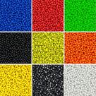 Kit Miçangas Coloridas Infantil 1500 Peças+ Fio De Silicone