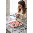 Kit Miçangas Infantil Coloridas 1600 Pçs Para Montar Bijuter