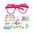 Kit Miçangas Infantil de Montar Pulseiras Bolinhas 70 Peças
