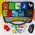 Kit Miçangas Infantil Menino Com 2300 Pçs Pulseiras