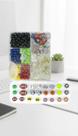 Kit Miçangas Infantil Montar Pulseira 1000+ Pç
