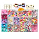 Kit Miçangas Infantil Pulseiras Colar Brincos Bijuterias Brinquedo