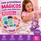 Kit Miçangas Infantil Sereia para Fazer Pulseiras e Colares