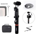 Kit microfone comica vm10-k3 com suporte mao
