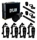 Kit Microfone Dylan P/ Bateria Dd-7 C/ 7 Pçs