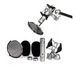 Kit Microfone Samson Cl2 Condensador Estudio Profissional