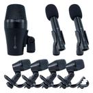 Kit Microfones para Bateria 7 Peças Kadosh KMD 207