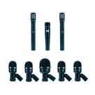 Kit Microfones para Bateria 8 Peças Kadosh K8 Slim com Case