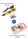 Kit microrretífica + jogo de acessorios
