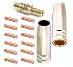Kit Mig 15ak - 10 Bicos 0,8mm / 2 Bocais 12mm / 1 Difusor