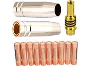 Kit Mig 15ak - 10 Bicos 1,0mm m6x25 / 2 Bocais 12mm / 1 Difusor