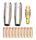 Kit Mig 15ak - 12 Bicos 0,6mm / 2 Bocais 12mm / 1 Difusor