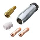 Kit Mig 24kd - 2 Bocal 12mm + 1 Bico M6x25 0,8mm + 1 Bico M6x25 0,9mm + 3 Difusor Cerâmico + 1 Porta Bico de Contato M6