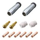 Kit Mig 24kd - 2 Bocal 12mm / 6 Bicos M6x25 0,8mm / 2 Difusor Cerâmico / 2 Porta Bico de Contato M6