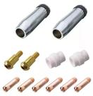 Kit Mig 24kd - 2 Bocal 12mm / 6 Bicos M6x25 0,9mm / 2 Difusor Cerâmico / 2 Porta Bico de Contato M6