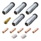 Kit Mig 24kd - 5 Bocais 12mm + 5 Bicos M6x25 1,0mm + 2 Difusor Cerâmico + 1 Porta Bico de Contato M6