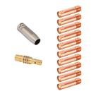 Kit Mig Bocal + Porta Bico + Bico Contato 1,00 X 25 MM M6