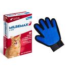 Kit Milbemax Vermifugo Gatos até 8Kg 2Cp + Luva - Elanco