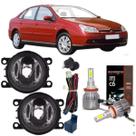 Kit milha citroen c5 2005 2006 2007 com super led Kit milha citroen c5 2005 2006 2007 com super led