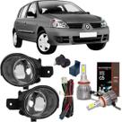Kit milha clio hatch 2003 a 2012 vidro e led Kit milha clio hatch 2003 a 2012 vidro e led