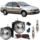 Kit milha fiat marea 1998 a 2003 super branca led 6000k