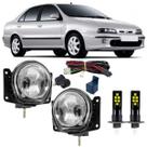 Kit milha fiat marea 1998 ate 2003 super branca led