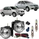Kit milha fiat siena 2001 a 2012 super branca led 6000k