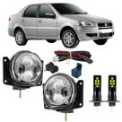 Kit milha fiat siena 2001 a 2012 super branca led