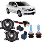 Kit milha renault sandero 2007 a 2019 super branca