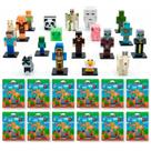 Kit Minecraft 12 Bonecos Colecionáveis Video Game Figura Surpresa Com Personagens