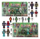 Kit Minecraft Bonecos Brinquedo 12 Herois Vingadores Patrulha