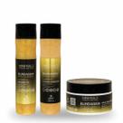 Kit Minerals Terapia - Shampoo Condicionador e Máscara Blindagem Pós-Química Ouro Nobre - Left