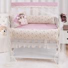 Kit Mini Berço 10 Peças 100% Algodão Para Bebe Menino Menina