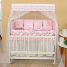 Kit Mini Berço 12 peças Saia de Berço Menina Duquesa