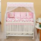 Kit Mini Berço 13 peças para Bebê Menina Duquesa